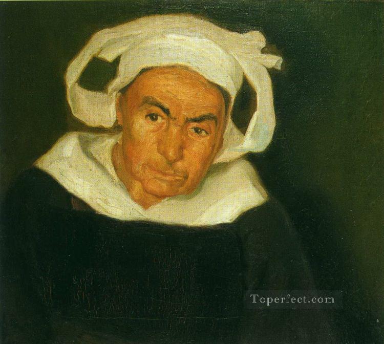 ブルトン人の女性の頭 1910年 ディエゴ・リベラ油絵